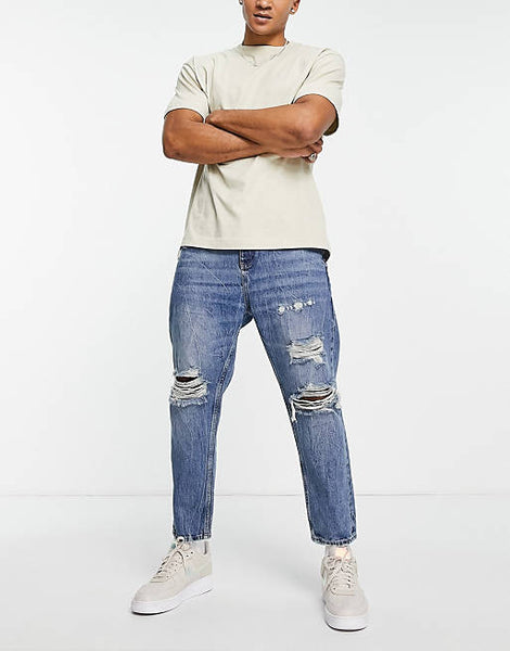 Pull & Bear Boyfriend Jeans - Blue